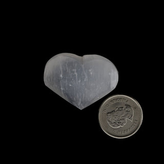 Selenite Pocket Heart - Pack of 5 from The Rock Space