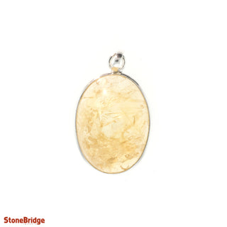 Citrine Cabochon - 925 Silver Pendant from The Rock Space