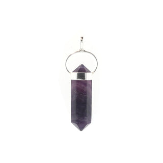 Fluorite Purple Double Terminated - 925 Silver Pendant from The Rock Space