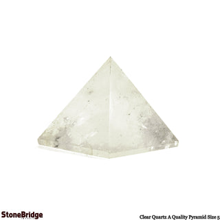 Clear Quartz A Pyramid #5 - 2 1/4" to 2 1/2" Wide from The Rock Space