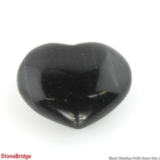 Black Obsidian Heart #1 - 1" to 1 1/2" from The Rock Space