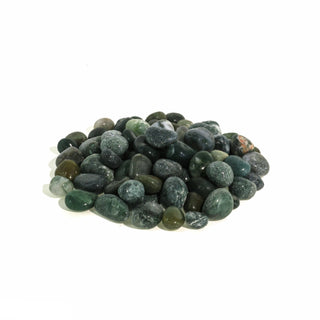 Green Moss Agate Tumbled Stones - India from The Rock Space