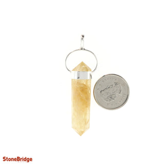 Citrine Double Terminated - 925 Silver Pendant from The Rock Space
