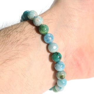 Hemimorphite Round Bracelet - 8mm from The Rock Space