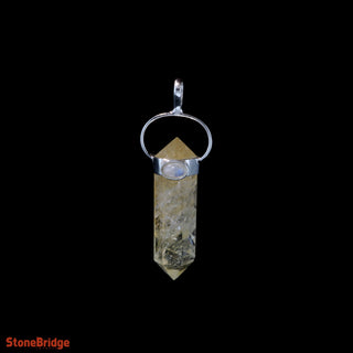 Citrine Double Terminated Cabochon - 925 Silver Pendant from The Rock Space