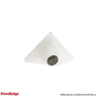 Milky Quartz A Pyramid MD4 from The Rock Space