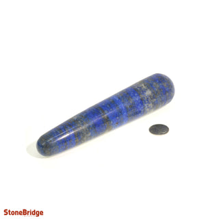 Lapis Lazuli A Rounded Massage Wand - Jumbo #3 - 5 1/2" to 7" from The Rock Space