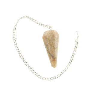 Cream Moonstone Pendulum 6 Facet & Bead - 3 Pack from The Rock Space