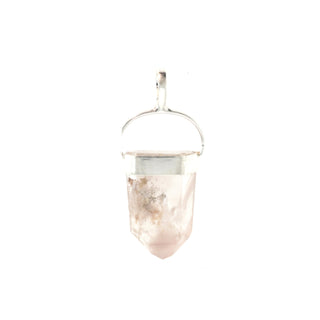 Lithium Quartz Pointed - 925 Silver Pendant from The Rock Space
