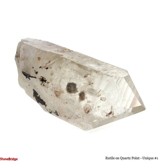 Rutile on Quartz Point U#1 - 8 1/2" from The Rock Space