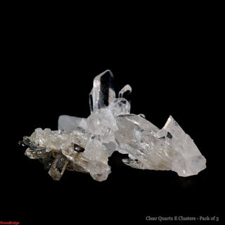 Clear Quartz Clusters Extra Quality - Mini 1/2" to 1" - 3 Pack from The Rock Space