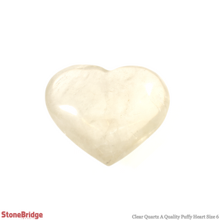 Clear Quartz A Heart #6 - 2" to 3 1/4" from The Rock Space