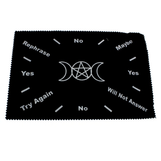 Triple Moon and Pentagram - Pendulum Divination Mat from The Rock Space