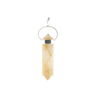 Rutilated Quartz Double Terminated - 925 Silver Pendant from The Rock Space