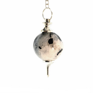 Rainbow Moonstone Ball and Point Pendulum - 3 Pack from The Rock Space