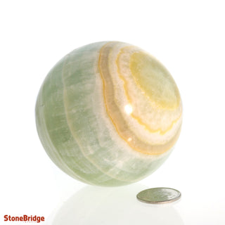 Pistachio Green Calcite Sphere from The Rock Space