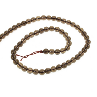 Smoky Quartz - Round Strand 15" - 6mm from The Rock Space