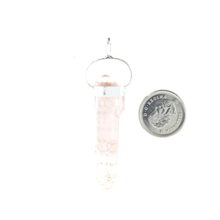 Lithium Quartz Double Terminated - 925 Silver Pendant from The Rock Space