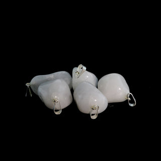White Quartz Tumbled Pendants - 5 Pack from The Rock Space
