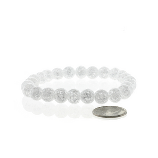 Crackle Quartz Round Bracelet - 8mm from The Rock Space