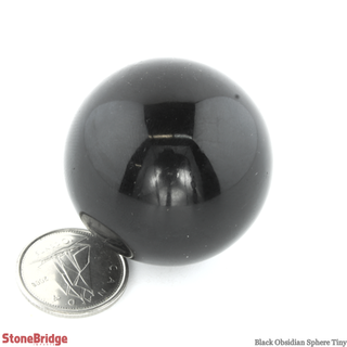 Black Obsidian Sphere Tiny from The Rock Space