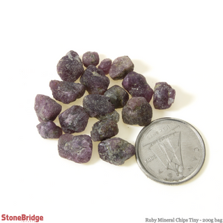 Ruby Mineral Chips Tiny - 200g bag from The Rock Space
