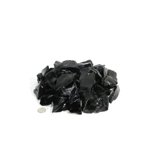 Obsidian Black Chips - 1kg from The Rock Space