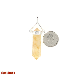 Citrine Double Terminated Swivel - 925 Silver Pendant from The Rock Space