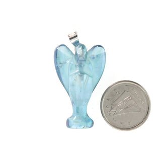 Aqua Aura Angel - 925 Silver Pendant from The Rock Space