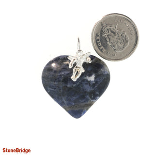 Sodalite Heart & Angel - 925 Silver Pendant from The Rock Space