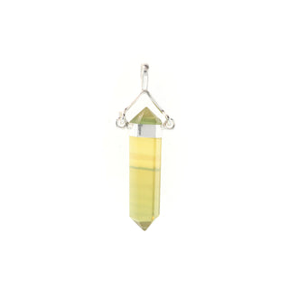 Fluorite Yellow Double Terminated Swivel - 925 Silver Pendant from The Rock Space