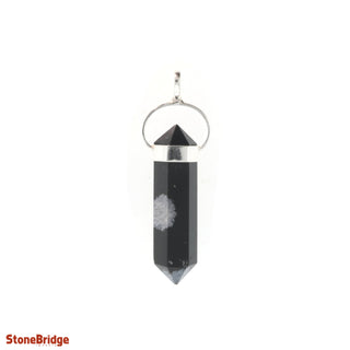 Obsidian Snowflake Double Terminated - 925 Silver Pendant from The Rock Space