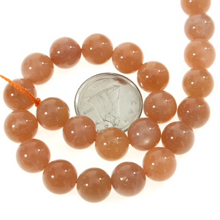 Sunstone - Round Strand 7" - 8mm from The Rock Space