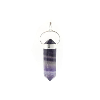 Fluorite Purple Double Terminated - 925 Silver Pendant from The Rock Space