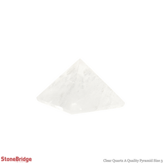 Clear Quartz A Pyramid #3 - 1 3/4" to 2" Wide from The Rock Space