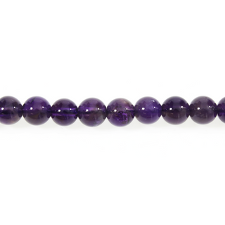 Amethyst A Dark Round Strand 15" 6mm from The Rock Space