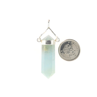 Aquamarine Double Terminated Swivel - 925 Silver Pendant from The Rock Space