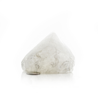 White Quartz Cut Base, Polished Point Tower #3 from The Rock Space