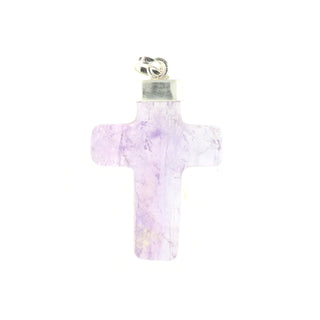 Amethyst Cross - 925 Silver Pendant from The Rock Space