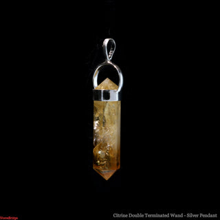 Citrine Double Terminated - 925 Silver Pendant from The Rock Space