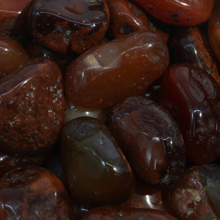 Carnelian Red Agate Tumbled Stones from The Rock Space