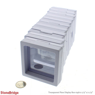 Transparent Piece Display Box - 10 Pack - 2 1/4" from The Rock Space