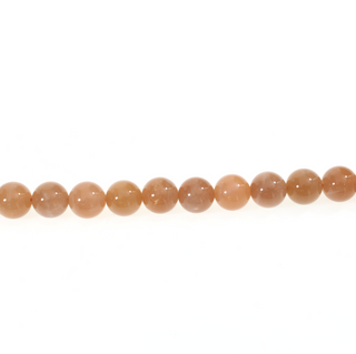 Sunstone - Round Strand 7" - 8mm from The Rock Space