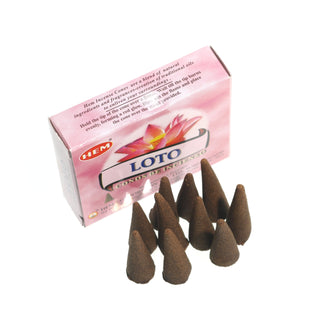 Lotus Hem Incense Cones - 10 Pack from The Rock Space