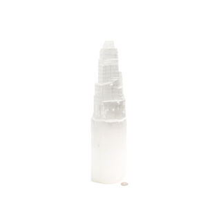 Selenite Tower Lamp - Extra Large 14” Tall from The Rock Space