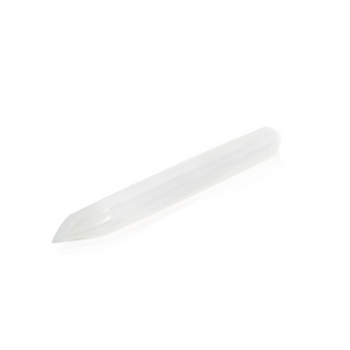Selenite Pointed Massage Wand - 5 3/4" from The Rock Space