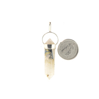 Rutilated Quartz Double Terminated - 925 Silver Pendant from The Rock Space