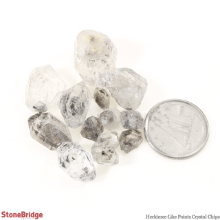 Double Terminated Quartz - Herkimer Diamond Like - 4mm to 8mm - 200g Bag from The Rock Space
