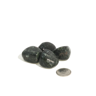 Seraphinite A Tumbled Stones from The Rock Space