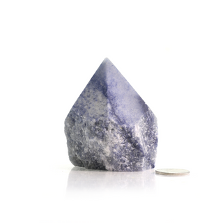 Blue Aventurine Cut Base, Polished Point Tower #2 from The Rock Space